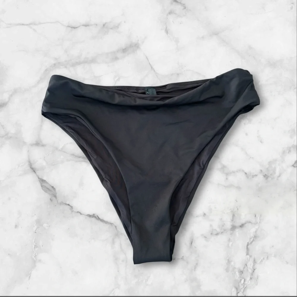 NWOT Skims Signature Swim Dipped Bikini Bottom Onyx Size Large‎